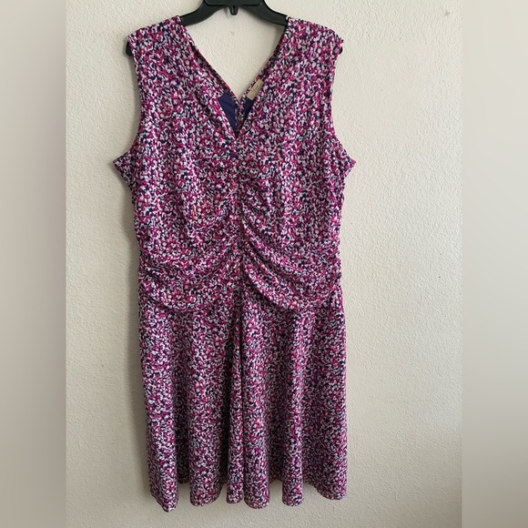 Yvos Multicolor Print Sleeveless Dress 14/16 - Picture 2 of 16